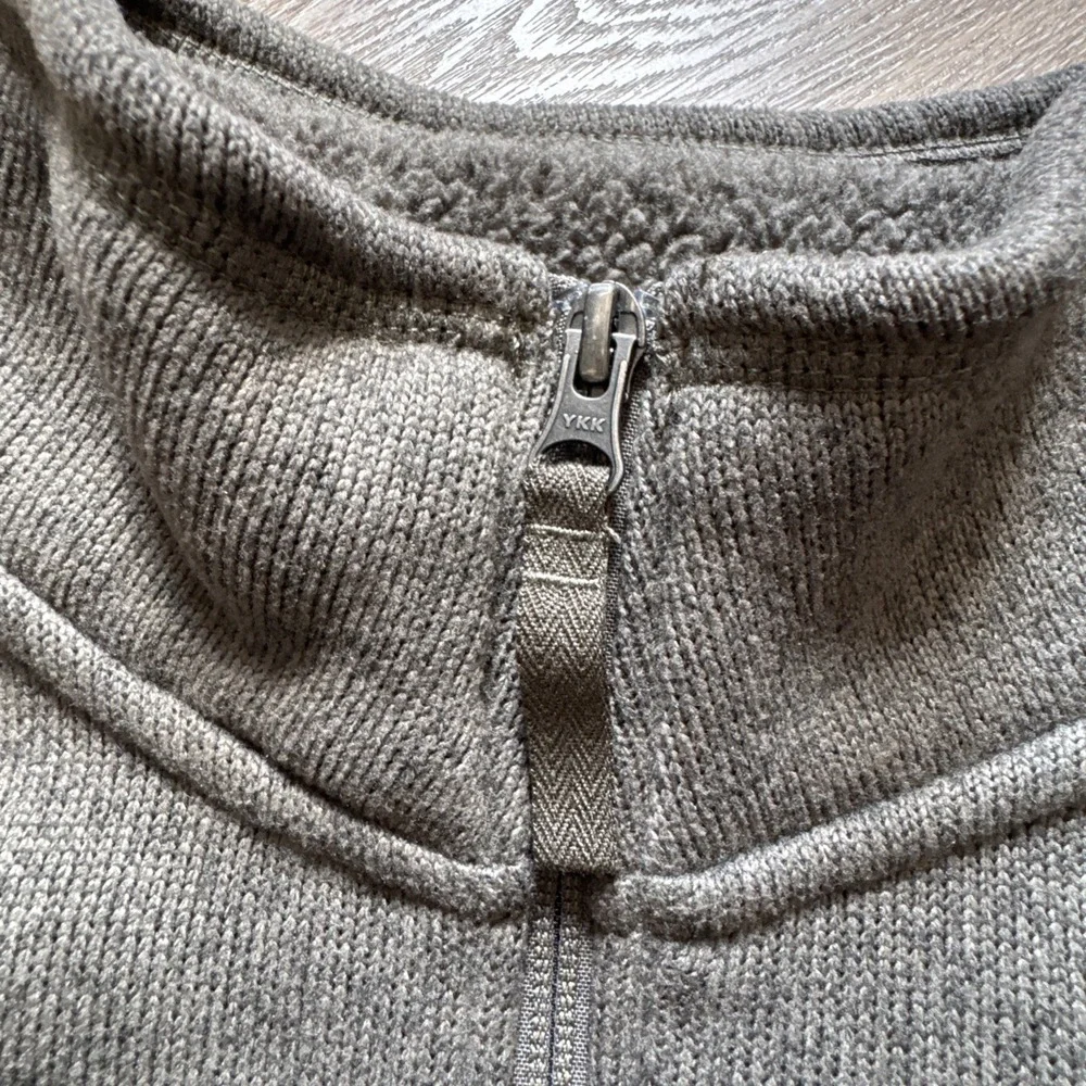 The North Face Jacket Mens XL Gray Green 1/4 Zip Fleece Pullover Gorpcore Thick